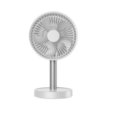 Imagem de Ventilador de mesa portátil, rotação automática de 120 graus, distância do vento de 8 metros, queda de temperatura de 10 graus em segundos, 4 velocidades, vida útil da bateria de longa duração de