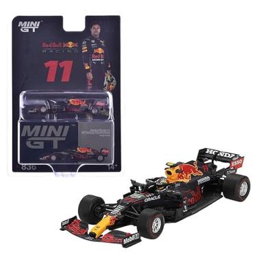 Imagem de Diecast Model Car Compatible with Mini GT 1:64 Red Bull RB16B #11 Sergio Pérez 2021 Azerbaijan Grand Prix Winner Limited Edition MGT00836