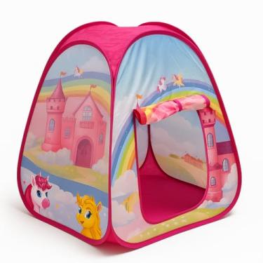 Imagem de Barraca Infantil Menina Tema Unicórnios Cabaninha Para Crianças