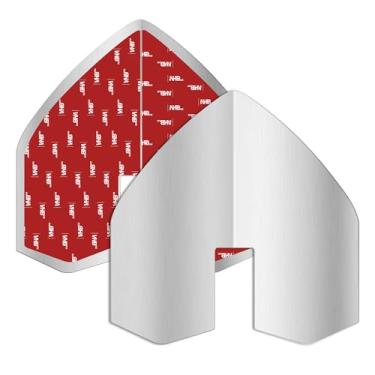 Imagem de AHIER Pacote com 2 protetores de quilha de barco, protetor de quilha para barcos de fibra de vidro, protetor de arco de barco de aço inoxidável entalhado com adesivo forte para proteger iates contra