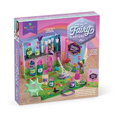 Imagem de Craft-tastic – Kit faça-você-mesmo de poções de fadas – Conjunto premiado de artes e artesanato – Inclui livro de poções com receitas mágicas, ingredientes encantados, armário de poções e muito mais! – Presente divertido e criativo para crianças