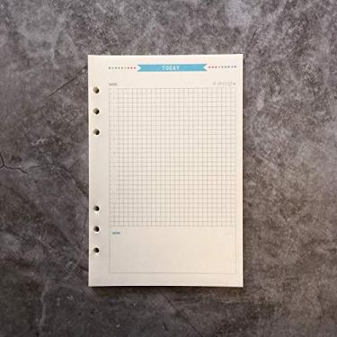 Imagem de Refil de papel para pasta de arquivo A5 / A6 com 6 furos, anel redondo (Today Blue Pager, A5)