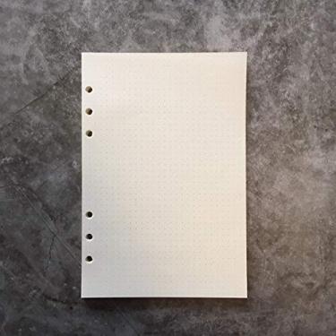 Imagem de Refil de papel pontilhado para fichário redondo A5 de 21,5 cm pacote com 1