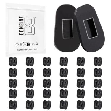 Imagem de Combine8 30 pares de almofadas de nariz, almofadas de nariz antiderrapantes confortáveis para óculos, almofadas de nariz antiderrapantes (preto)