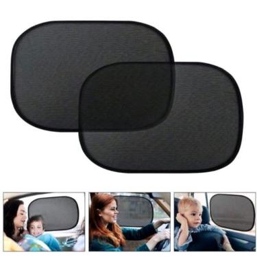Imagem de Kit Protetor Solar Janela Lateral Carro Com Ventosa - Hipertextil