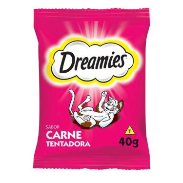 Imagem de Petisco Para Gatos Dreamies Carne 40g