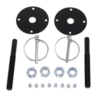 Imagem de QccHieUs Trava de Pino Do Capô, Parafusos Da Placa Do Pino Do Capô, Porcas, Acessórios Modificados, Fechos de Trava Do Capô, para