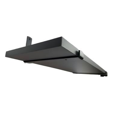 Imagem de Prateleira Insutrial MDP Mão Francesa Invertida Preta Decoração Casa Escritório (Preto, 60x20cm, 4)