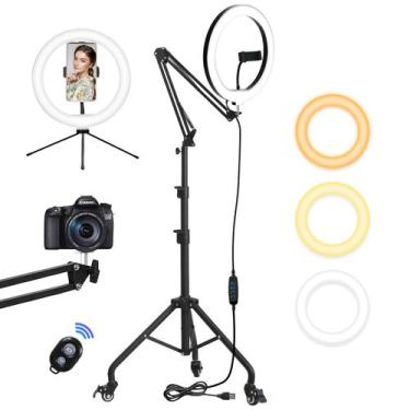 Imagem de Ring Light Yoobao de 12 polegadas com suporte de tripé de 81 cm e supo