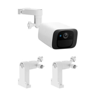 Imagem de Suporte de parede compatível com eufyCam 2C/2C Pro, 2/2 Pro, 3C/S300, 3/S330, também para SoloCam S220/C210, suportes de montagem de câmera ajustáveis para câmera Eufy interna/externa - branco