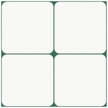 Imagem de MORCART Retire e cole azulejos de piso de vinil autoadesivo: contorno verde quadrado branco 20,3 cm x 20,3 cm 20 peças adesivos de azulejo à prova d'água e removível para cozinha, banheiro, escada FT
