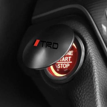 Imagem de TRD TOYOTA Carro Botão De Partida Com Uma Chave Capa Protetora De Meta