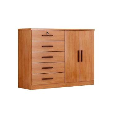 Imagem de Cômoda Casal Space C/ 2 Portas E 5 Gavetas Cumaru - Novo Horizonte
