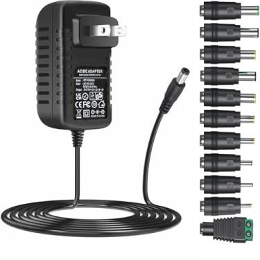 Imagem de GuanTing Adaptador CA universal 12V 2A Carregador de fonte de alimentação 24W AC110V para DC12V 2000mA 1500mA 1000mA 500mA Driver de alimentação 11 pontas de plugue CC Conversor de 12 volts