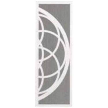 Imagem de Quadro Decorativo Branco Mdf Mandala Linear 40X20Cm