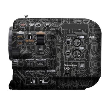 Imagem de Adesivo de capa de câmera para Sony FX6 protetor de câmera película protetora anti-arranhões decoração FX 6 (titânio de circuito)
