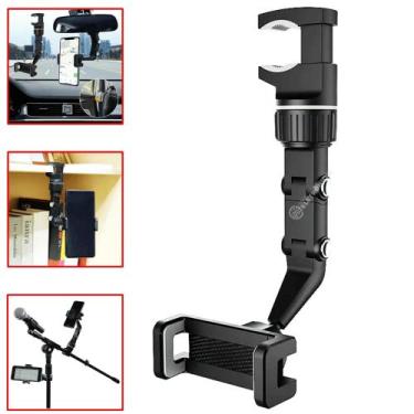 Imagem de Suporte Celular Universal 360 Multifuncional Carro MTG098 - Tomate