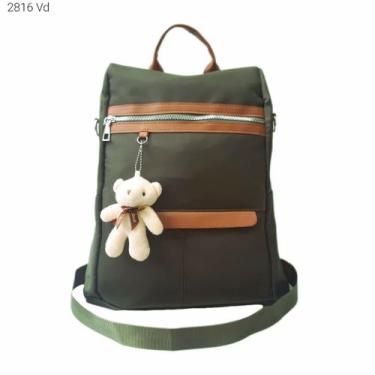 Imagem de Mochila Bolsa Feminina Antifurto Nylon Super Leve Impermeável com Divi
