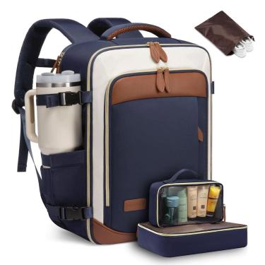 Imagem de Mochila de viagem LOVEVOOK 40L para mulheres com cubos de embalagem de 17"