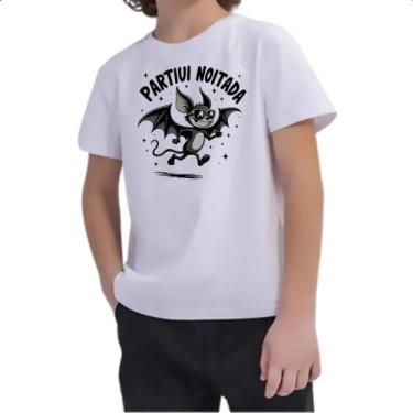 Imagem de Camiseta Infantil Partiu Noitada Morcego - Alearts, 6