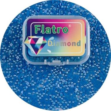 Imagem de Grânulos de pó de fada de arte de diamante, brocas brilhantes quadradas de resina de fundo plano para acessórios de pintura de diamantes, pontos de substituição para strass de pintura de arte de