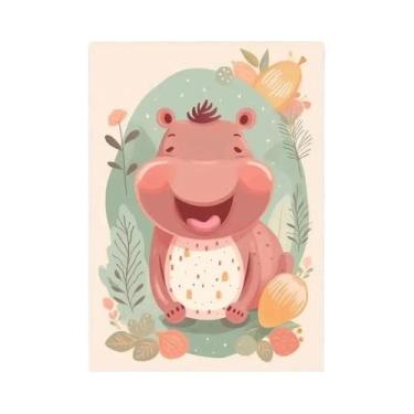 Imagem de Decoração De Quarto Infantil, Arte De Parede Com Animais De Berçário, 