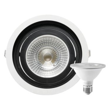 Imagem de Spot Embutir Recuo PAR30 + 1 Lâmpada PAR30 LED 10W 3000K - SAVE ENERGY