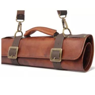 Imagem de Bolsa De Facas Estojo Chef Churras Em Couro Legitimo Oferta - GGFontan