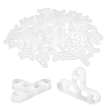 Imagem de Espaçadores de azulejo em forma de T, 300 peças, 10 mm, 3/20.3 cm, clipes de sistema de nivelamento de parede e piso de tijolos de plástico para azulejos de cerâmica, folheado de tijolo fino, placa de