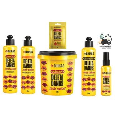 Imagem de Kit Deleta Danos Chikas 6 Itens Recupera e Reconstrói Vegano - Bio Ext