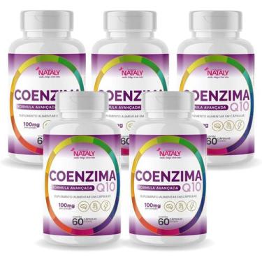 Imagem de 5x Coenzima Q10 100% Pura100mg Por Porção 60 Caps Nataly - Nataly 