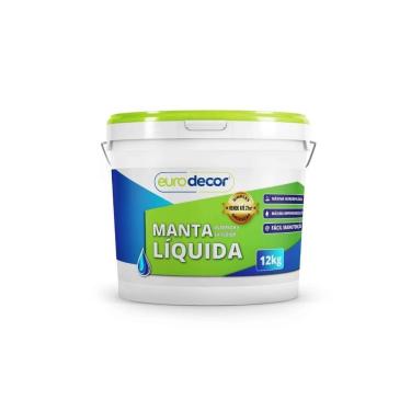 Imagem de Manta Líquida - Branco 12kg Contra Infiltração Trincas Fissuras