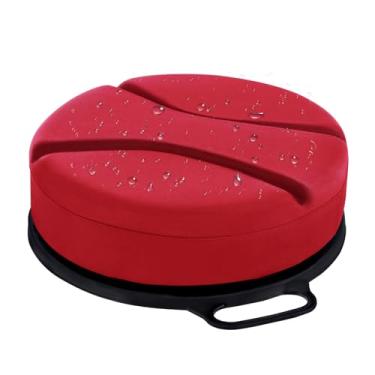 Imagem de Presentastic Assento balde de 14 litros com almofada de espuma de assento de 7,6 cm de espessura, assento giratório de 360°, bancos baldes impermeáveis e silenciosos para caça de patos, pesca no gelo