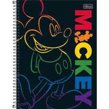 Imagem de CADERNO UNIV 10X1 160F CD 329274 MICKEY RAINBOW DISNEY TILIBRA