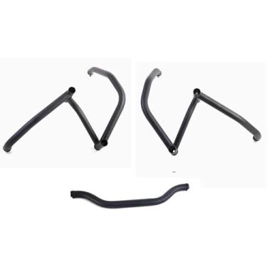 Imagem de Barra antiqueda de proteção de motocicleta para CF800MT (um conjunto de guarda-corpo e barra antiqueda - preta)