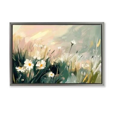 Imagem de Stupell Industries Tela flutuante cinza Harmony In The Wild Design de arte de parede por Elara Yasna, 43 x 63 cm