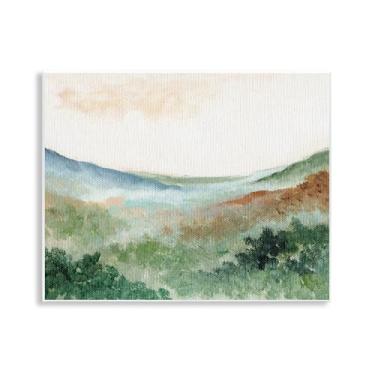 Imagem de Stupell Industries Design de arte de placa de parede com paisagem verde sonhadora por Nikita Jariwala, 28 x 35 cm