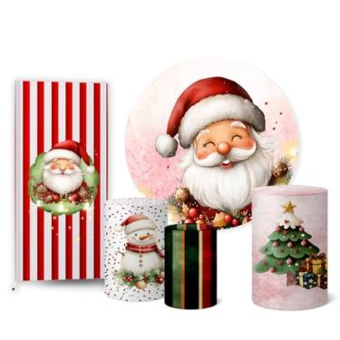 Imagem de Trio Capas Cilindro + Painel Sublimado + Lateral Natal (K2NAT0057)