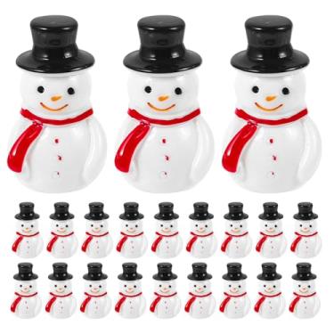 Imagem de ABOOFAN 100 Mini de Neve de Resina Com Chapéus, Pequenos Enfeites de Natal para Globos de Neve, Jardim de Fadas, Casa de Bonecas, Decoração de Mesa