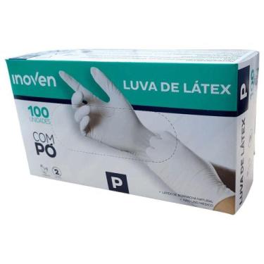 Imagem de Luva Descartável Latéx c/ Pó Inoven c/ 100un P CA 45332