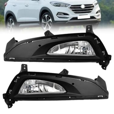 Imagem de Nioboee Adequado para faróis de neblina Tucson 2016 2017 2018 lado esquerdo do passageiro e lado direito do motorista