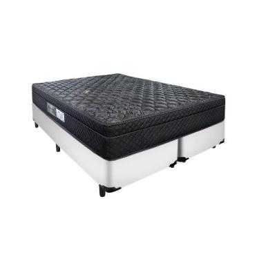 Imagem de Cama Box Arezzo Black Queen Molas Ensacadas Portobel