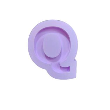 Imagem de R180 Molde de silicone letra Q resina decorar - confeitaria dos moldes