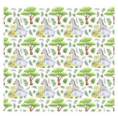 Imagem de Papel de Parede Adesivo Infantil Animais Safari Quarto Bebe - 775pcp -