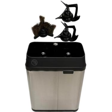 Imagem de Máquina elétrica de limpeza portátil para 58 mm - Limpador de café Knock Box para comercial e casa (prata)