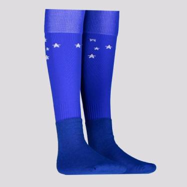 Imagem de Meião Cruzeiro Escudo Infantil Azul - Rikam, 25-28