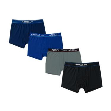 Imagem de Kt4 Cuecas Boxer Plus Size Gg1 Ao Gg4 Algodão Confortável Cotton Com C
