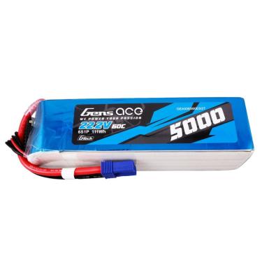 Imagem de Bateria Gens Ace 22.2V 5000Mah 60C 6S G-Tech Lipo Ec5 Plug