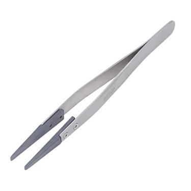Imagem de Ymiko Tweezers Modelo, Assista a Pinça de Pinça ESD de Aperto de Ponta Plana Eletrônica de Hand Tool Anti Estática Eeezers ESD Tweezers para Reparo