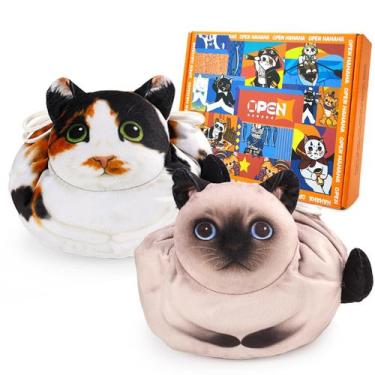 Imagem de Bolsa de cosméticos Openhaha Drawstring Travel Organizer Cat x2 - Open